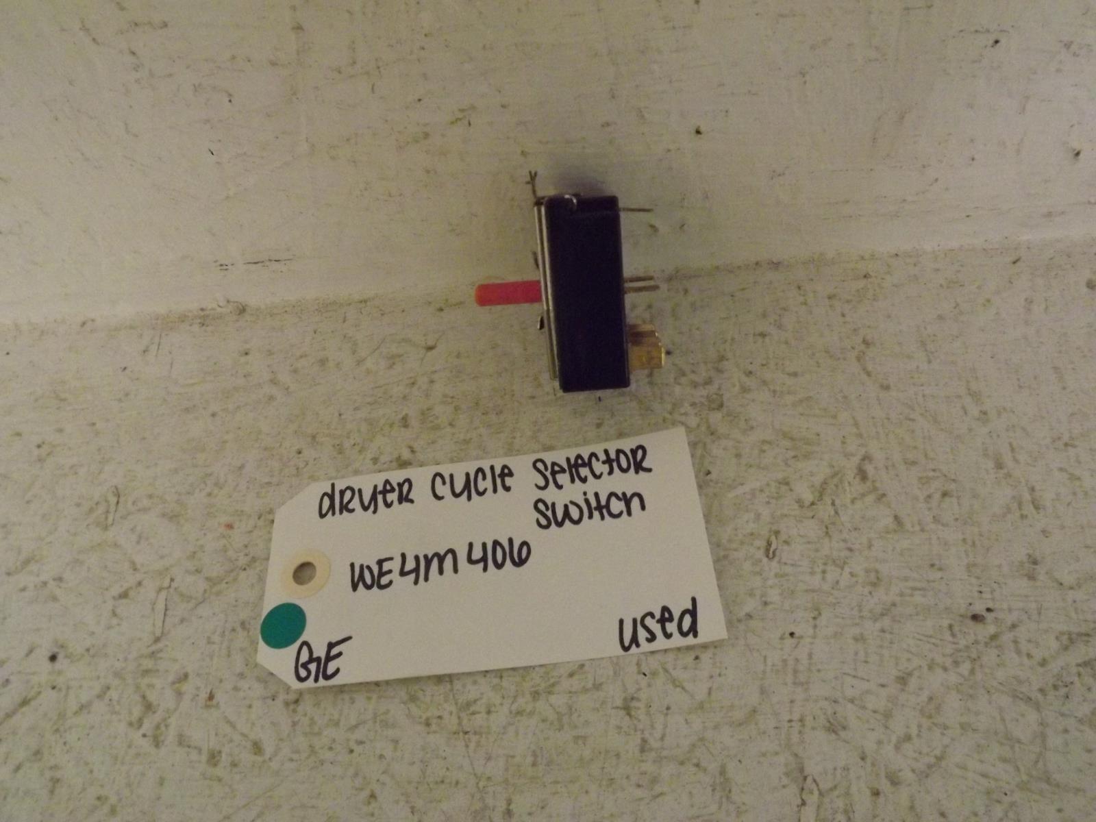 GE Dryer WE4M406 Cycle Selector Switch Used GE Dryer WE4M406 Cycle Selector Switch Used
